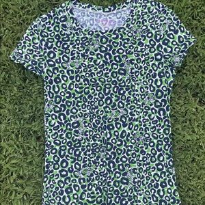 Lilly Pulitzer Lexie Thrill Chase Tiger t-Shirt M